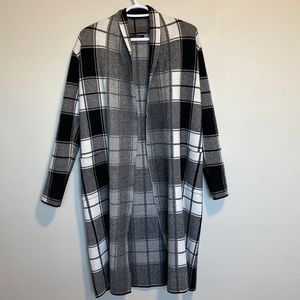 Black and white coat